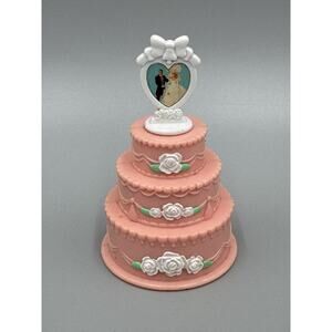 Vintage 1995 Barbie Ken Three Tiered Wedding Cake Accessory
